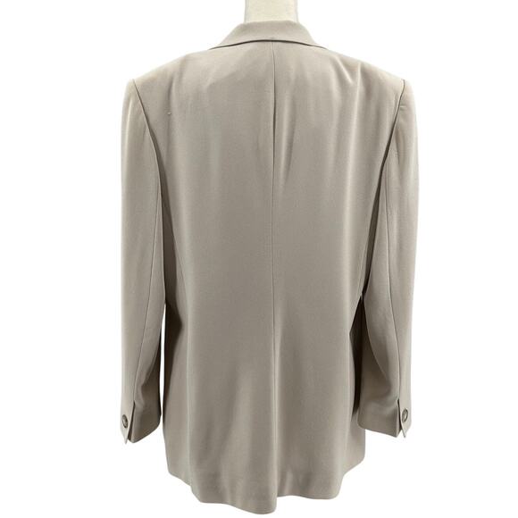 Liz Claiborne Classics Pantsuit WMNS 14 Tan Coordinates Lined Long Sleeve Formal - Picture 6 of 10